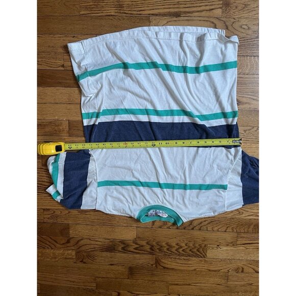 Striped White and Blue Men's Shirt - Picture 4 of 10